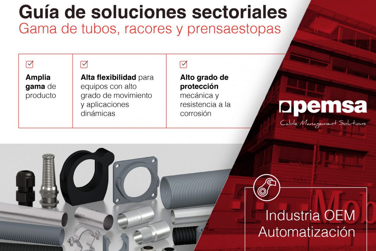 Pemsa ofrece una amplia gama de tubos para la Industria OEM y de automatización