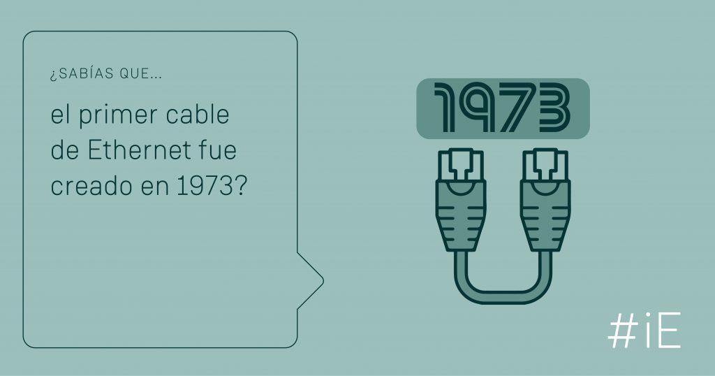 ¿Sabías que el primer cable de Ethernet fue creado en 1973?