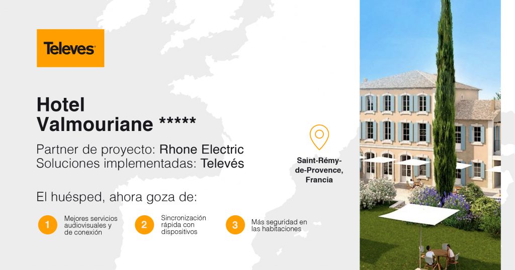 Las soluciones de Televés proporcionan la mejor infraestructura de red al Hotel Valmouriane
