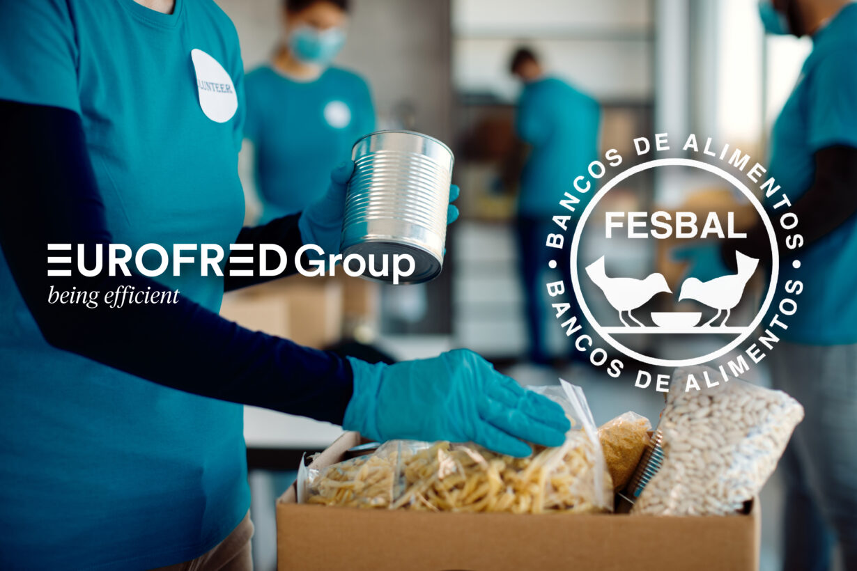 El equipo profesional de Eurofred Group financia 2,2 toneladas de comida para los Bancos de Alimentos