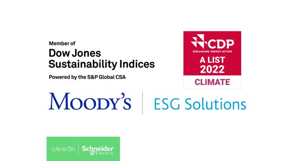 Schneider Electric vuelve a obtener las mejores puntuaciones en rankings de ESG