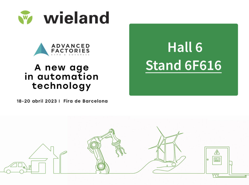 WIELAND Electric presentará en Advanced Factories nuevas soluciones que mejoran la automatización y la conectividad industrial