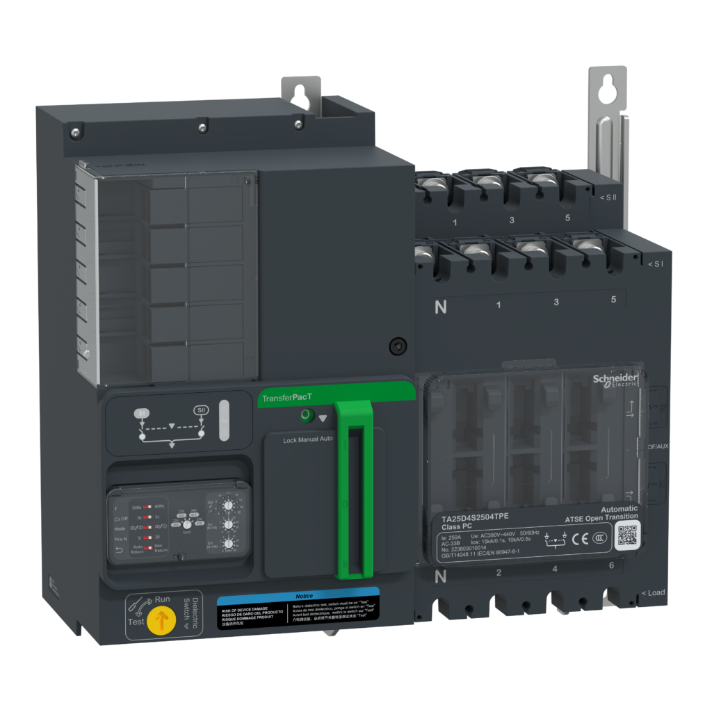La última generación de conmutadores automáticos de redes TransferPacT de Schneider Electric propone un diseño robusto, fiable, modular y escalable, con la máxima velocidad de transferencia del mercado