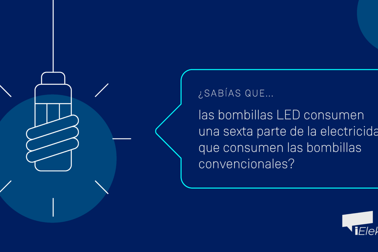 ¿Sabías que las bombillas led consumen una sexta parte de electricidad que las convencionales