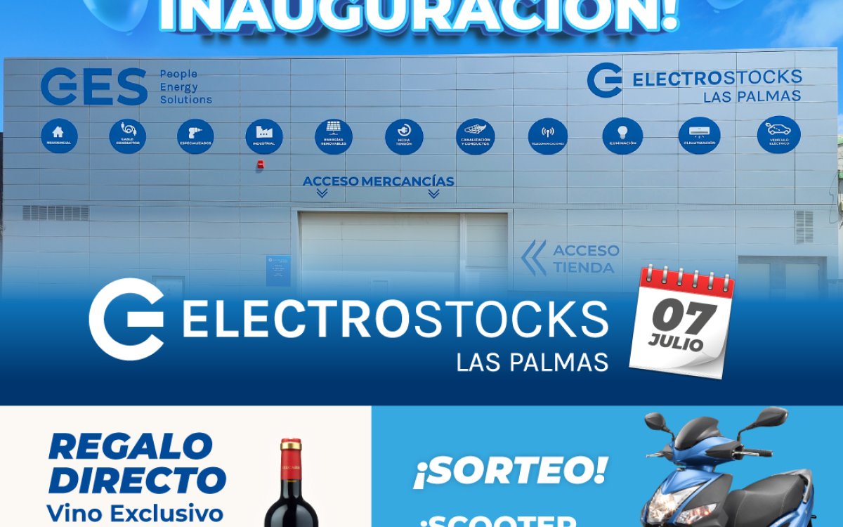 GES celebra la inauguración de Electro Stocks Las Palmas el próximo 7 de Julio