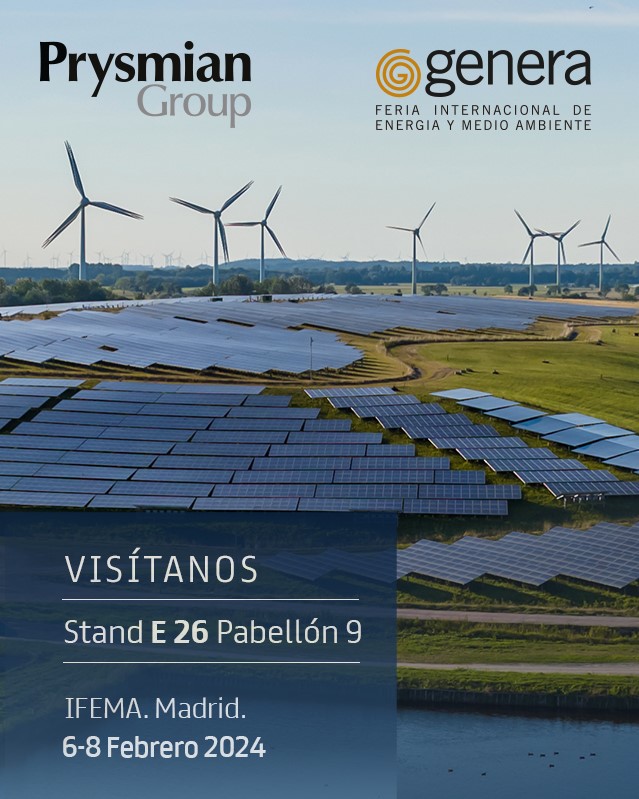 Prysmian Group estará presente en Genera 2024, la Feria Internacional de Energía y Medio Ambiente