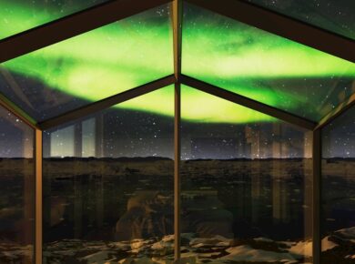 ​Vistas de la aurora boreal: la automatización de edificios KNX se encarga de los iglús de cristal en condiciones exigentes