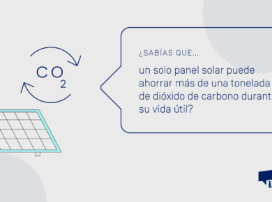 ¿Sabías que un panel fotovoltaico puede ahorrar más de una tonelada de co2 durante su vida útil?