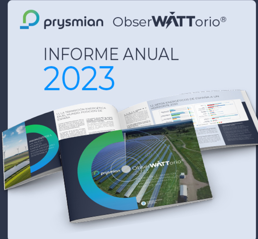 Prysmian presenta el informe anual del ObserWATTorio® 2023 de la transición energética en España