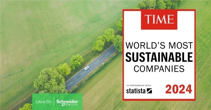 Schneider Electric reconocida la empresa más sostenible del mundo por la revista Time y Statista