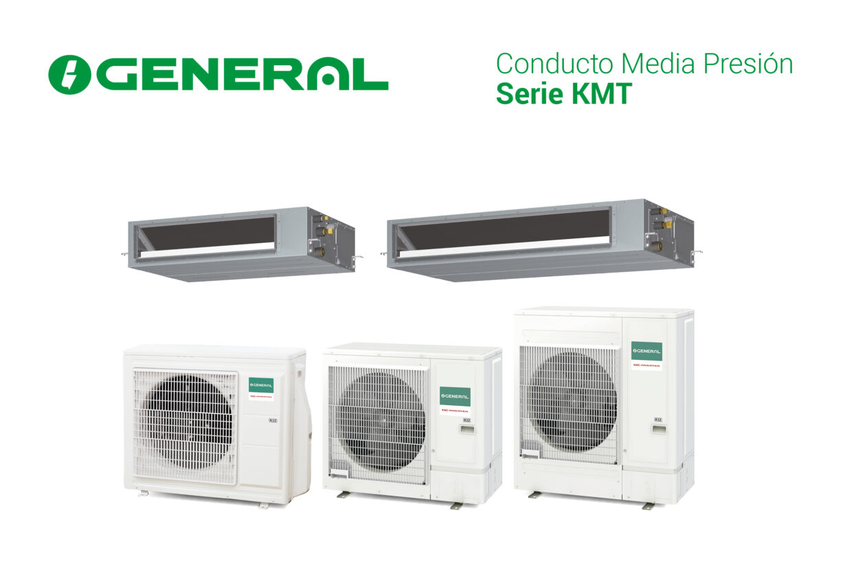 Eurofred presenta la nueva serie KMT de conductos General con bomba y tubo de drenaje incluidos para aplicaciones comerciales con espacio limitado