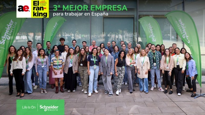 Schneider Electric se sitúa en el TOP 3 de mejores empresas para trabajar en España, de Actualidad Económica