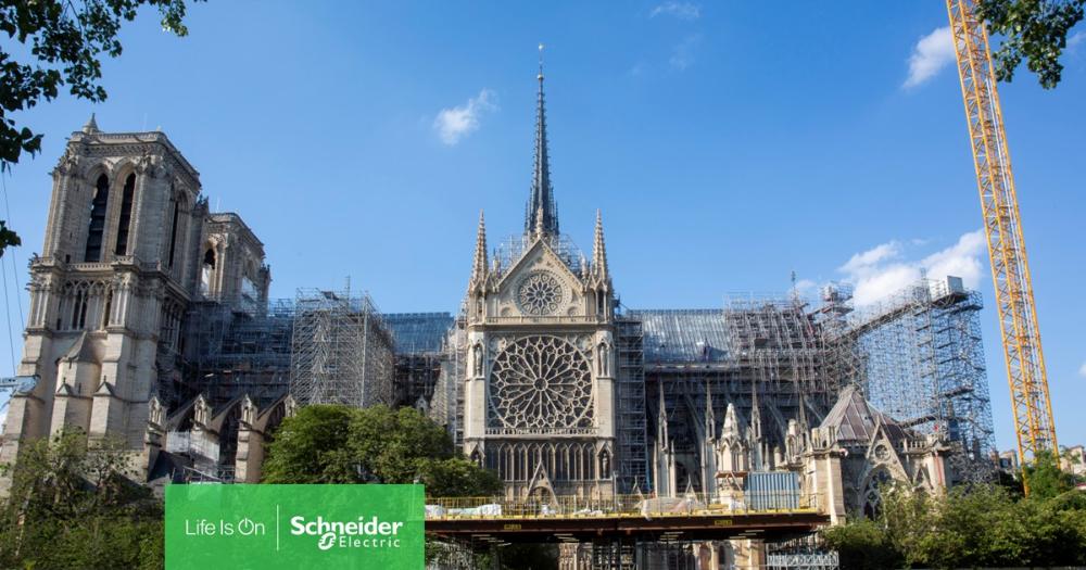 Schneider Electric ha contribuido a la restauración de la catedral de Notre Dame de París