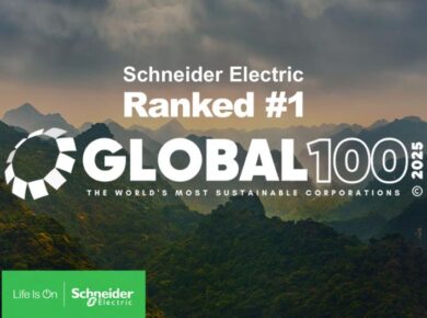 Schneider Electric ha sido nombrada por segunda vez empresa más sostenible del mundo