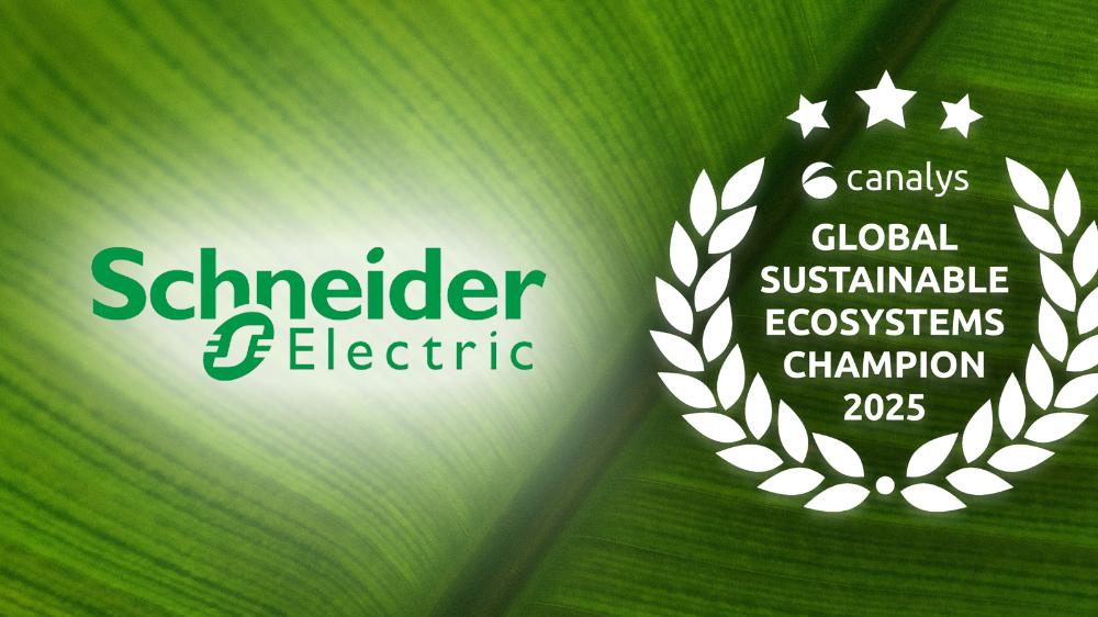 Schneider Electric vuelve a ser reconocida como líder en sostenibilidad en la Matriz de Liderazgo de Ecosistemas Sostenibles de Canalys