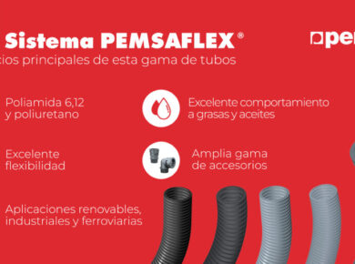 Tubos Pemsaflex®, una gama de soluciones específicamente diseñadas para dar respuesta a las necesidades industriales